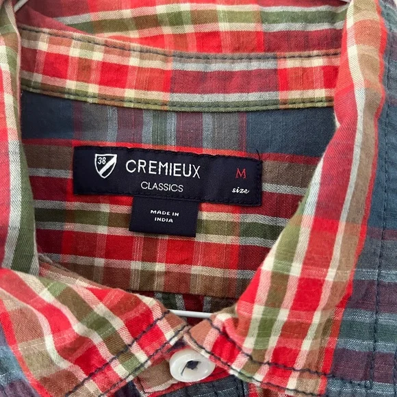 💥Cremieux Short Sleeve Button Down Plaid - Picture 3 of 6